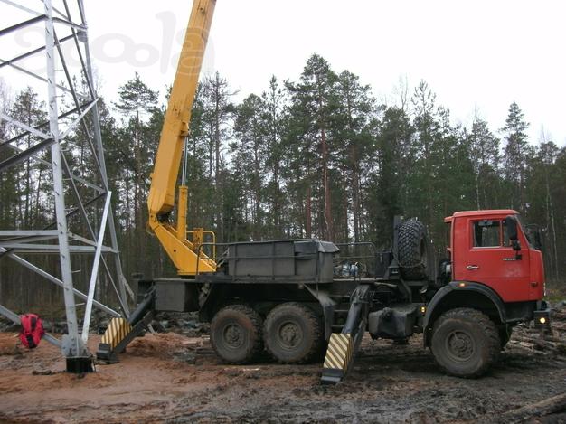 Аренда полноприводной автовышки вездехода 14, 18, 22, 24, 28 м