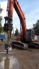Аренда гусеничного экскаватора HITACHI 350 LCN с гидромолотом,  крашером