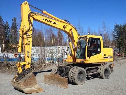 Аренда колёсного полноповоротного экскаватора Hyundai R 140 W