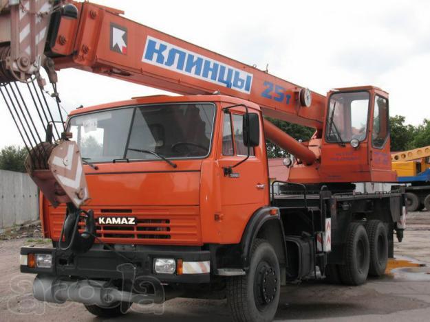Услуги - аренда автокрана (6х4) г/п 25 т, стрела 21м г. Выборг в Выборге