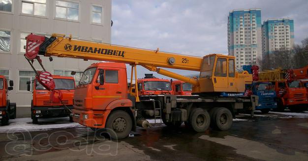 Услуги автокрана г\п 25 тонн 31 метр стрела. Без выходных.