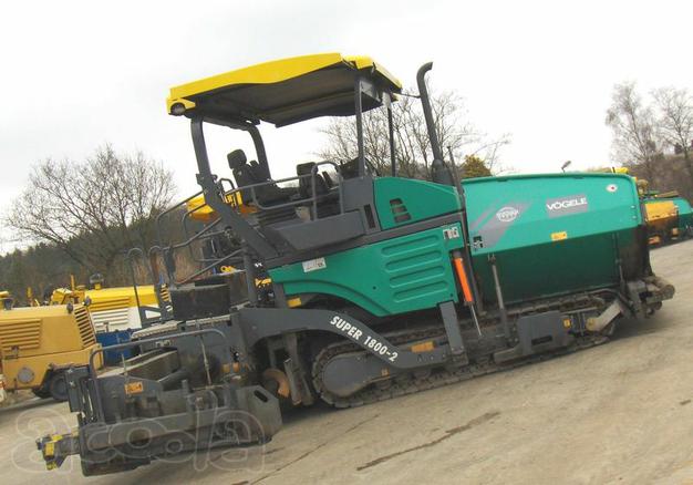 Аренда асфальтоукладчика Vogele SUPER 1800-2, Услуги асфальтоукладчика