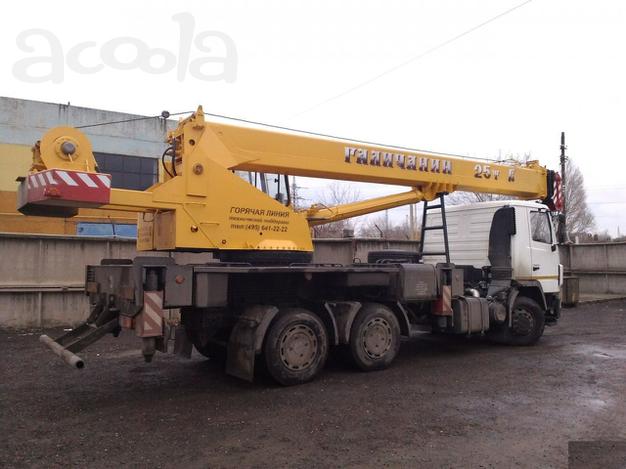 Кран 25 тонн в аренду без выходных. Аренда крана Лебяжье