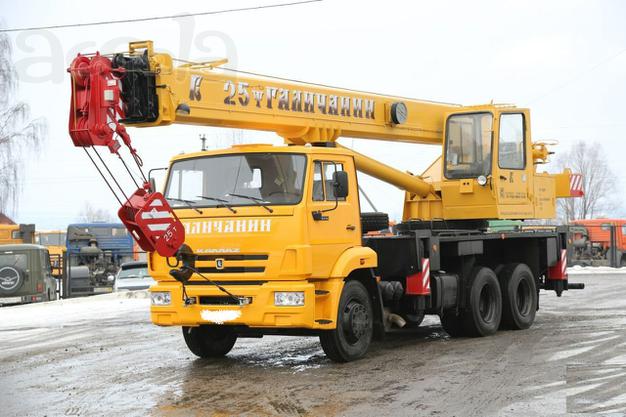 Кран Камаз г\п 25 тонн в аренду. Аренда крана Мга.