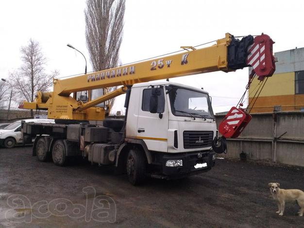 Кран в аренду 25 тонн, стрела 22 метра. Аренда крана Металлострой