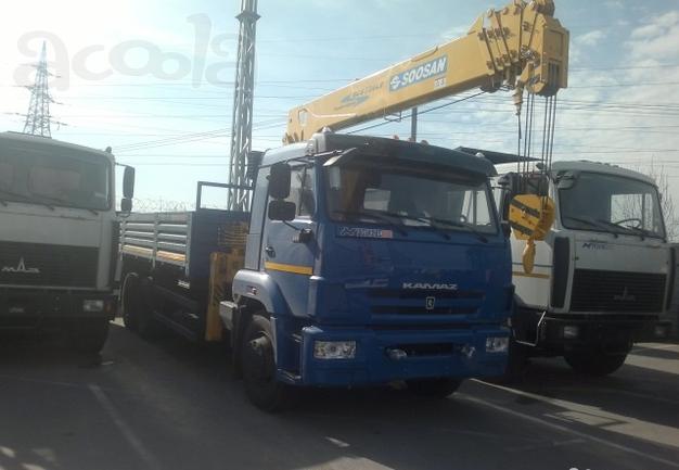 Камаз 65117 с кму soosan SCS736LI
