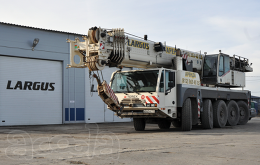 Аренда автокрана 130 тонн (60м стрела + 17м гусек) TEREX DEMAG AC 120