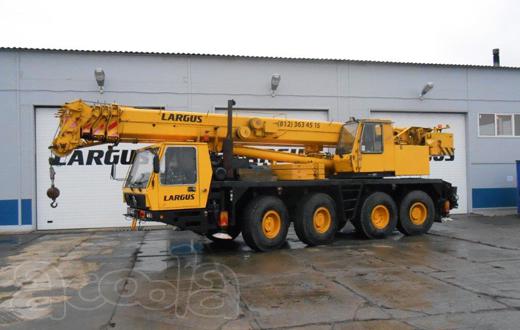 Аренда автокрана 55т (36м стрела + 16м гусек) KRUPP KMK 4055
