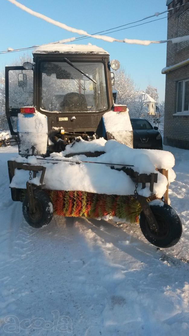 Аренда трактора МТЗ 82 с щёткой и отвалом