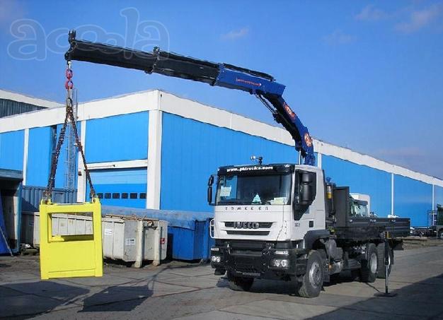 Краны-манипуляторы на базе зарубежных и отечественных грузовиков