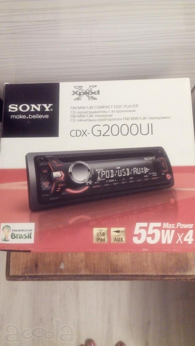 Продам автомагнитолу sony cdx-G2000UI. Новая.