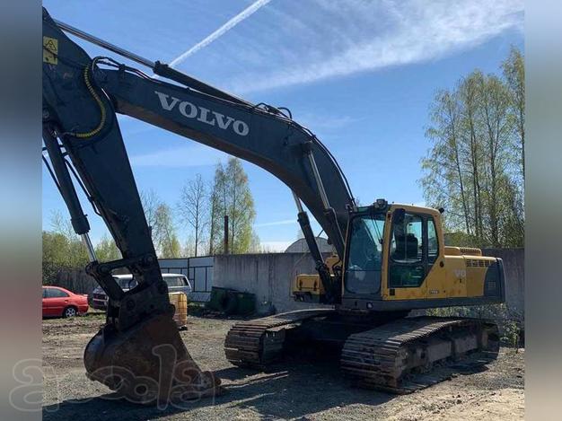 Гусеничный экскаватор Volvo 290, болотоход, доп. линии