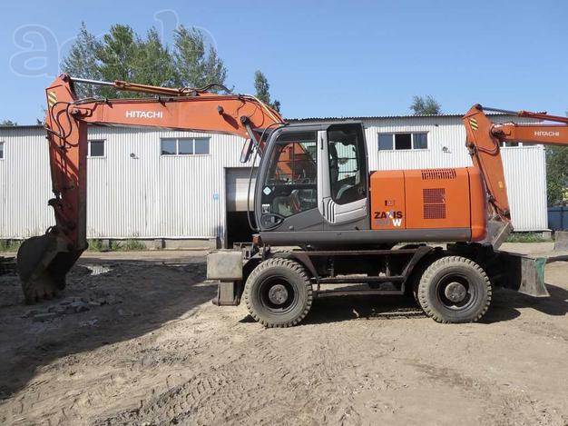 Колесник Hitachi 190, 2009 г, 20 т, 2 ковша, доп. линии