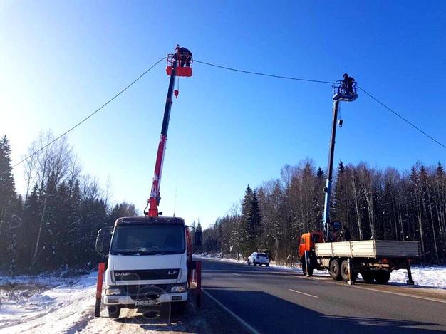 Автовышка на базе манипулятора DAF -16 метров