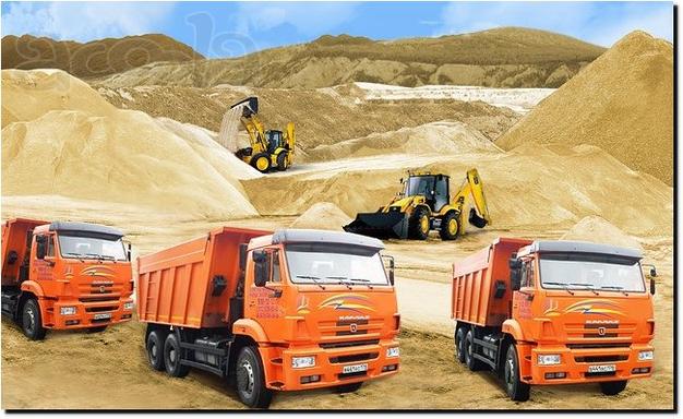 Продажа песка, ПГС, супесь, земля с доставкой на прямую с карьера