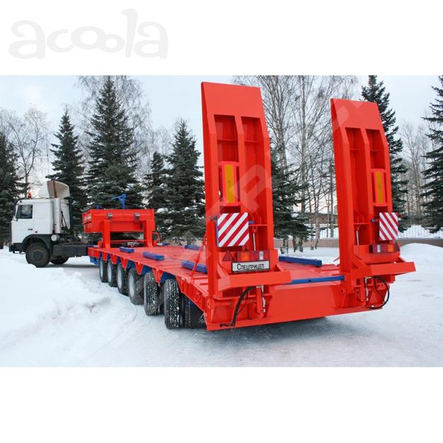 Трал низкорамный эвакуатор с лебедкой возим jcb