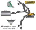 Ковш общеземельный для гусеничного экскаватора.