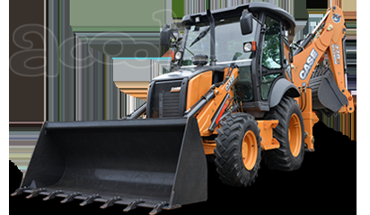 Экскаватор-погрузчик с гидромолотом JCB 4CX
