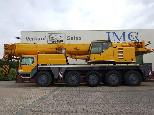 Аренда автокрана 100 тонн (52м стрела + 19м гусек) LIEBHERR