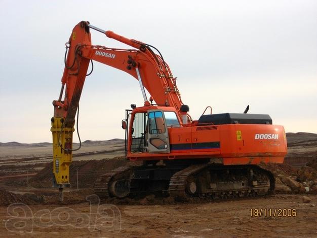 Сдам в аренду экскаватор Doosan 420 с гидромолотом Atlas Copco 3100