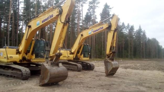 Экскаватор Komatsu 200, Hitachi 240