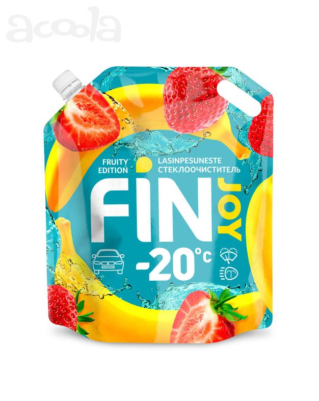 Автомобильный очиститель стекол FIN JOY BANANA-STRAWBERRY -20 DP, 3,5л